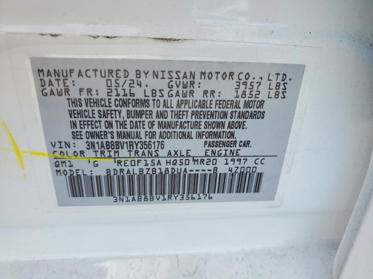2024 NISSAN SENTRA S photo 12