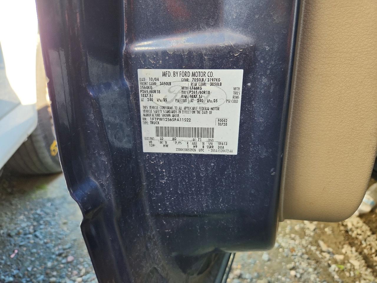 2005 FORD F150 SUPERCREW photo 12