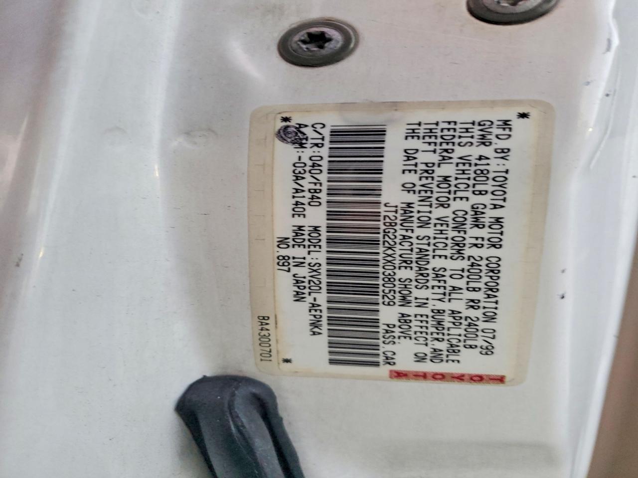 1999 TOYOTA CAMRY LE photo 12