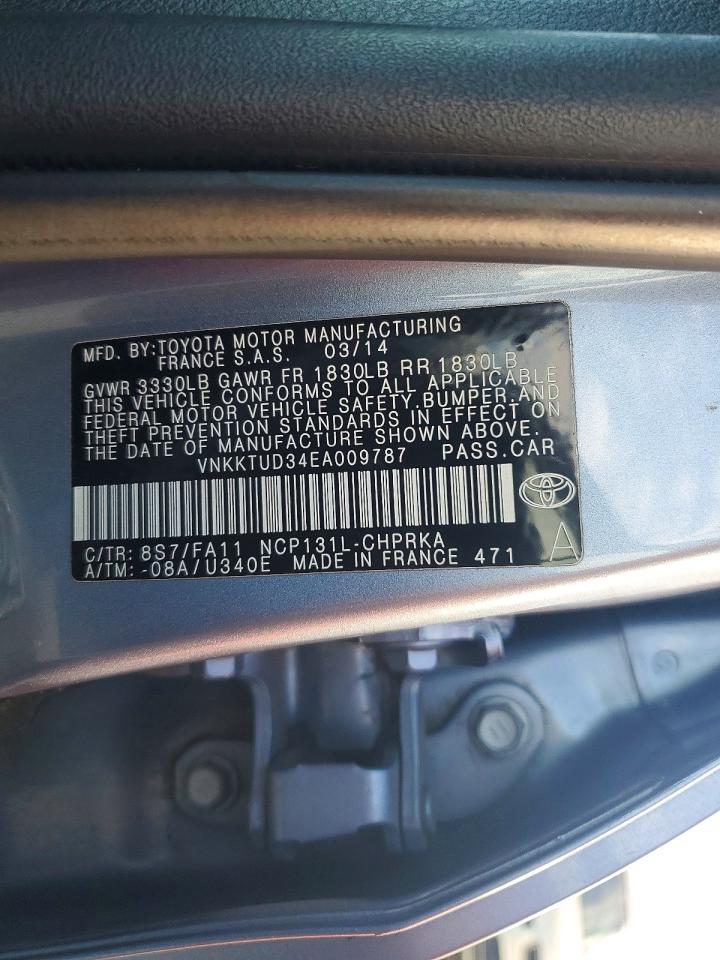 2014 TOYOTA YARIS photo 12