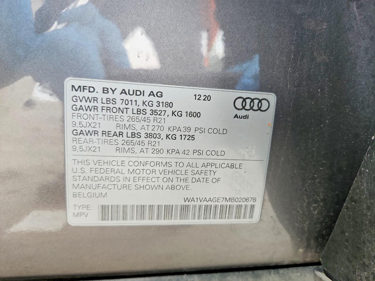 2021 AUDI E-TRON PRESTIGE photo 14