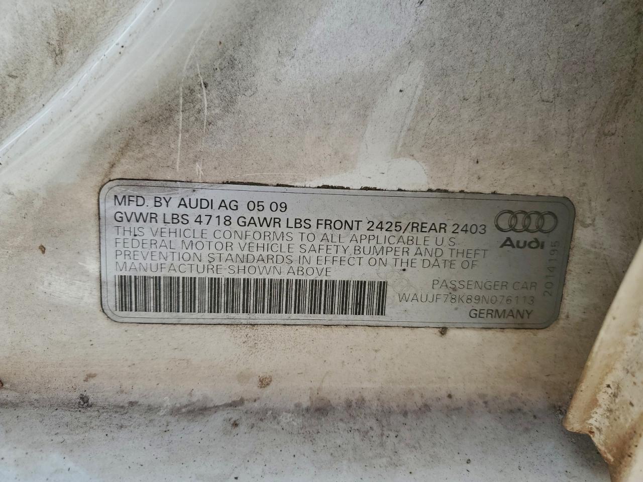 2009 AUDI A4 PREMIUM PLUS photo 12