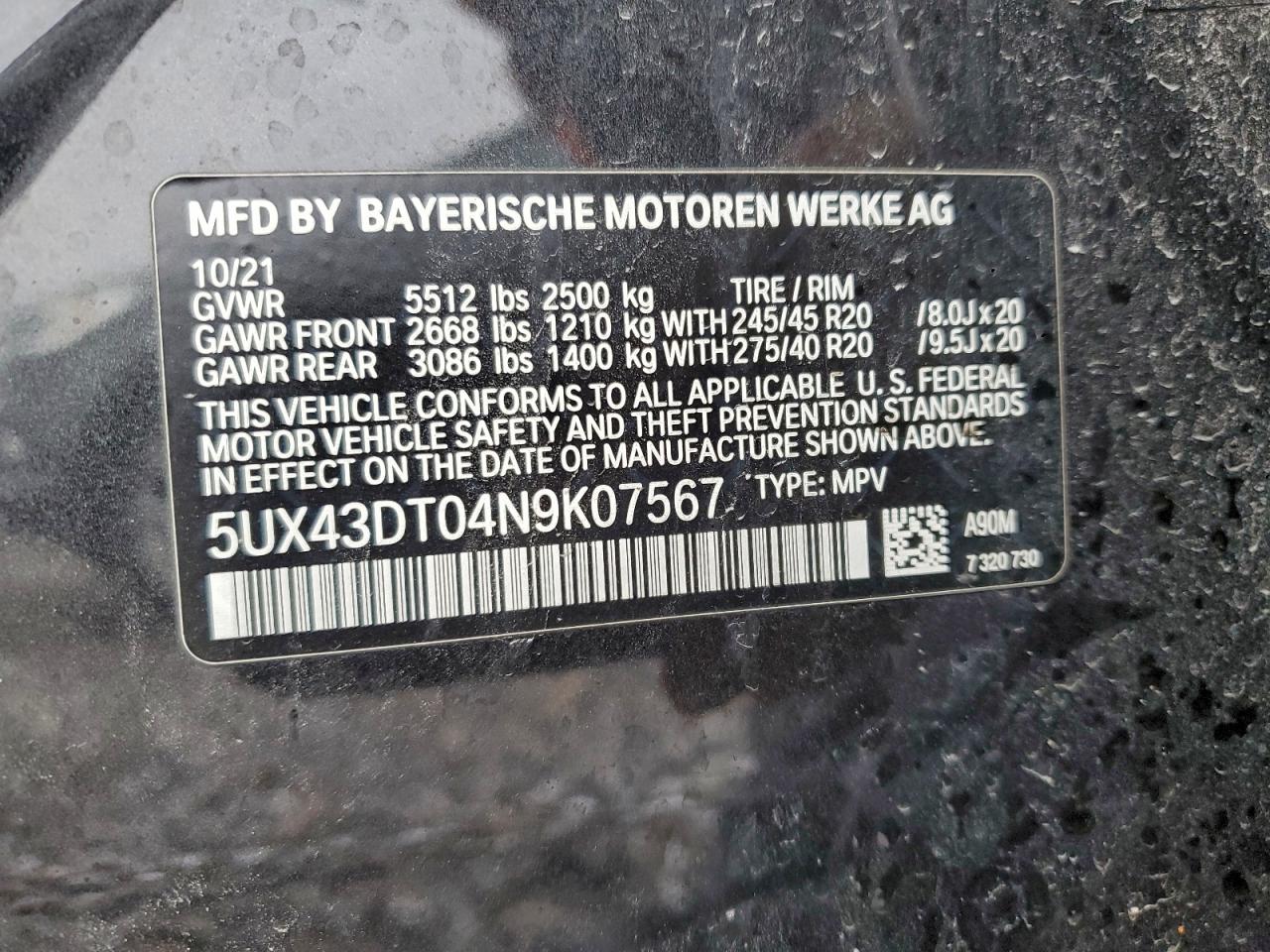 2022 BMW X4 M40I photo 13