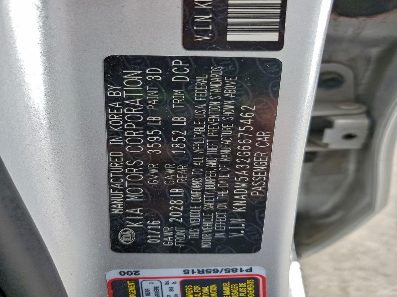 2016 KIA RIO LX photo 12