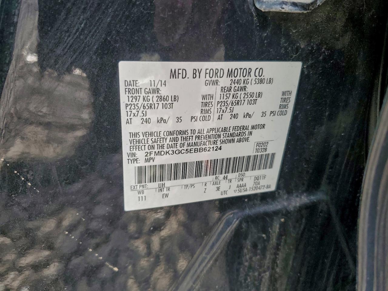 2014 FORD EDGE SE photo 13