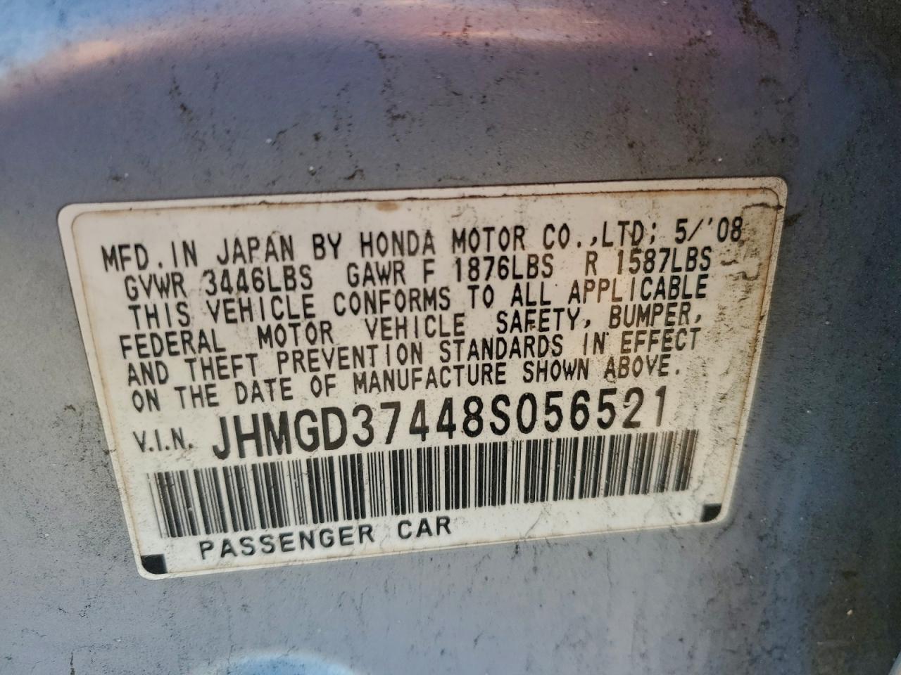 2008 HONDA FIT photo 12