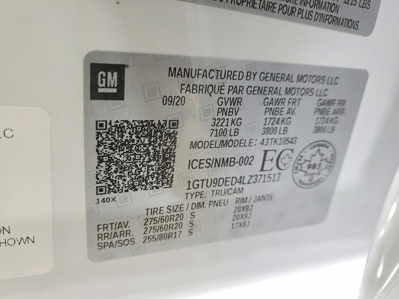 2020 GMC SIERRA K1500 SLT photo 12
