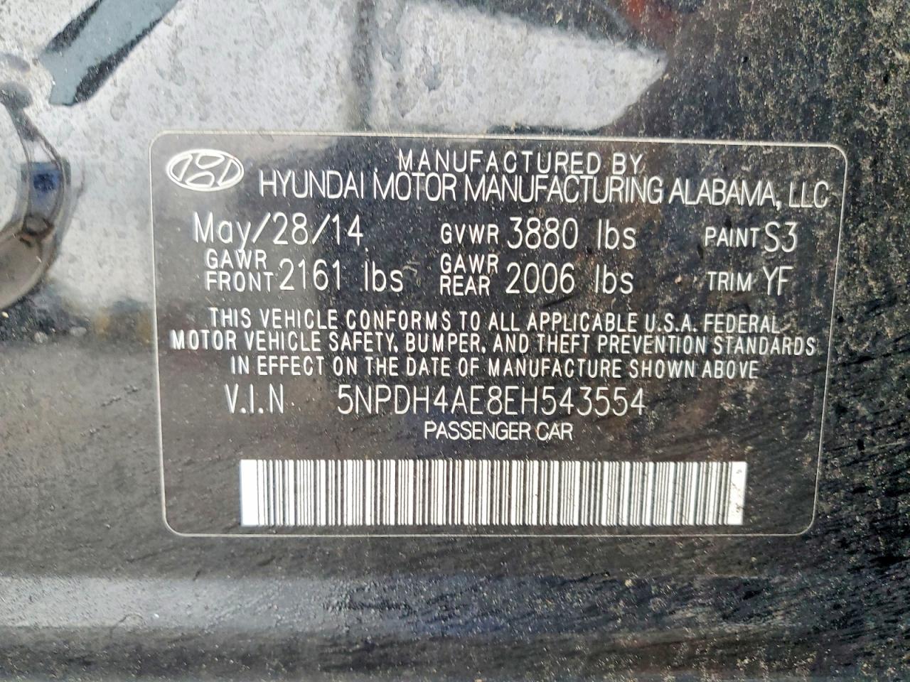 2014 HYUNDAI ELANTRA SE photo 12