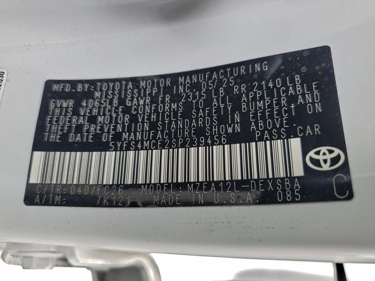 2025 TOYOTA COROLLA SE photo 25