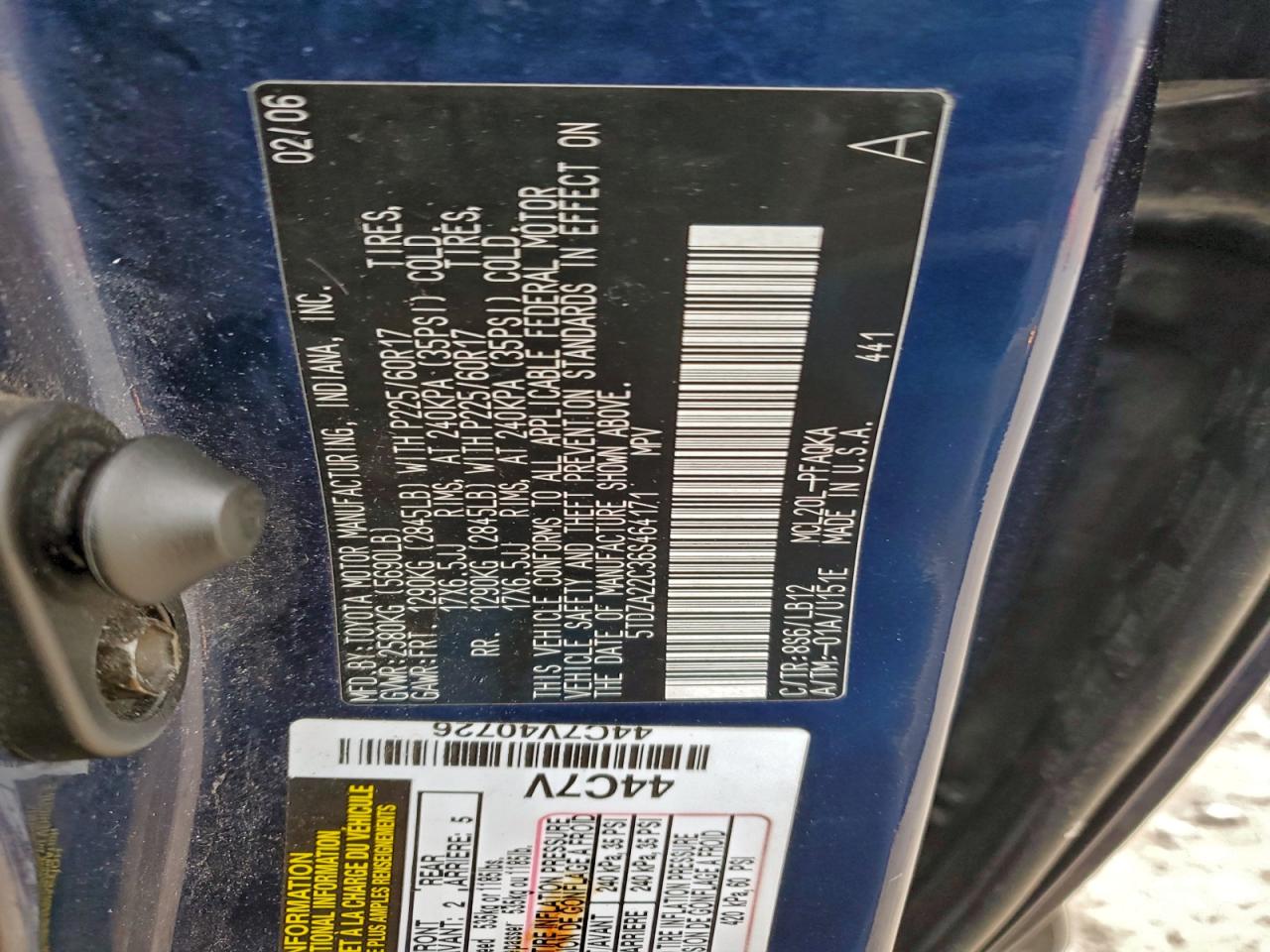 2006 TOYOTA SIENNA XLE photo 13