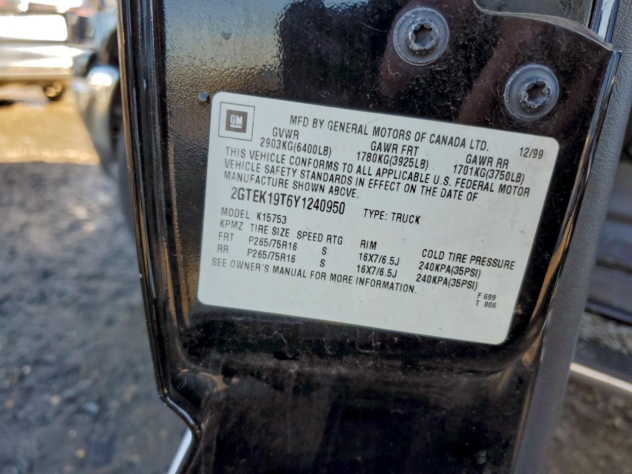 2000 GMC NEW SIERRA K1500 photo 12