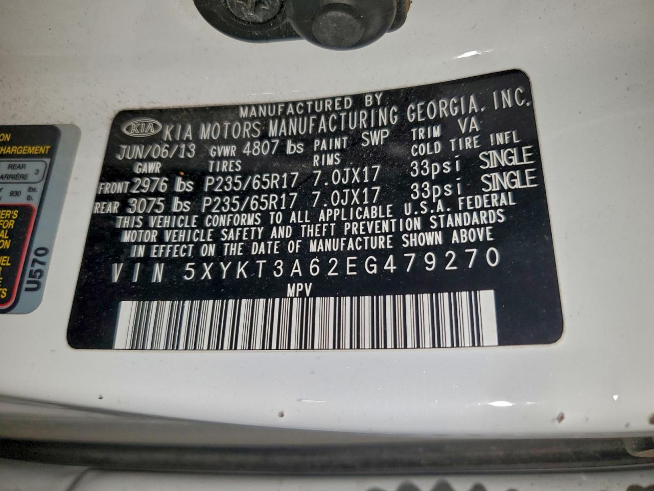 2014 KIA SORENTO LX photo 12