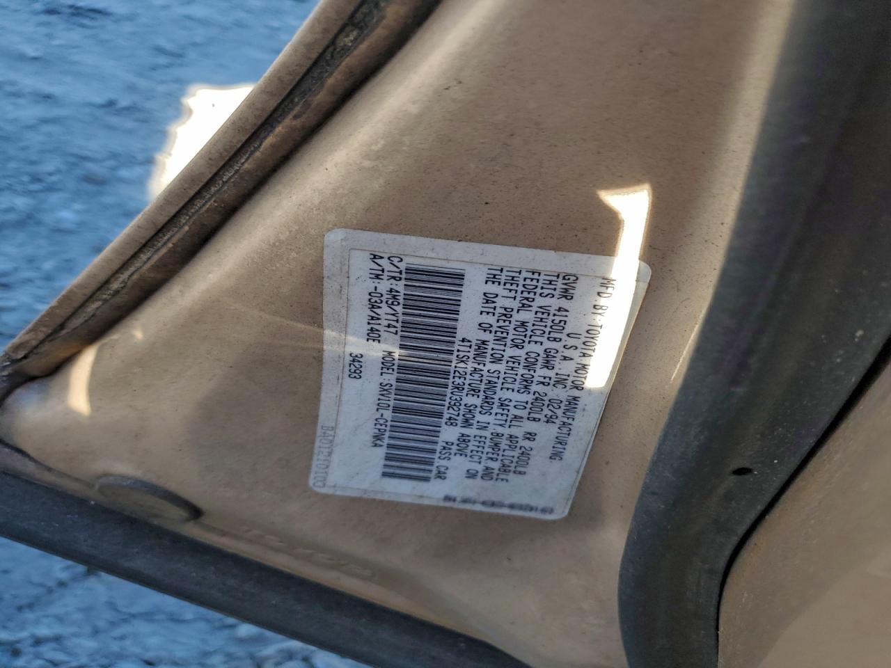 1994 TOYOTA CAMRY LE photo 12