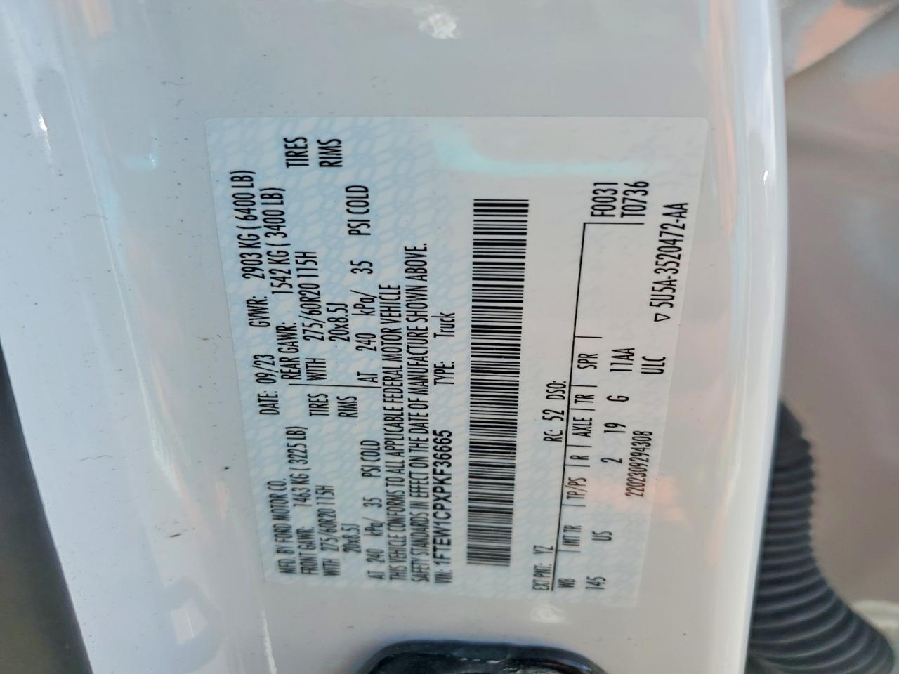 2023 FORD F150 SUPERCREW photo 12
