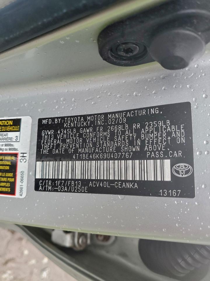 2009 TOYOTA CAMRY BASE photo 34