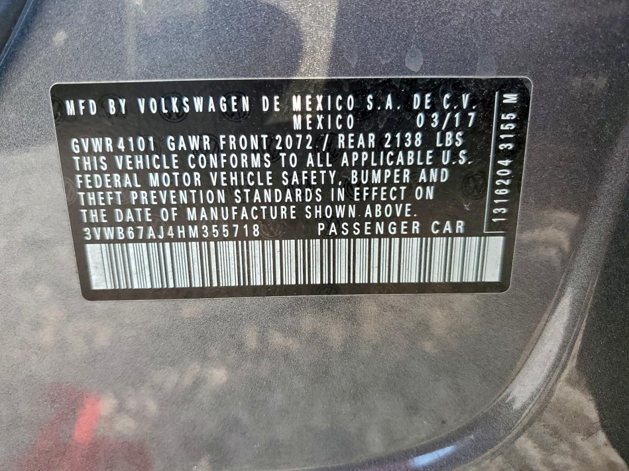 2017 VOLKSWAGEN JETTA SE photo 12