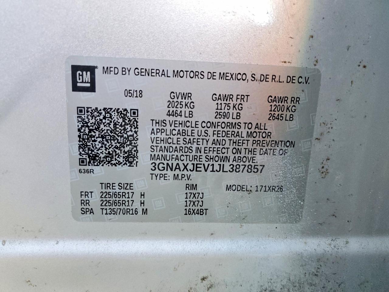 2018 CHEVROLET EQUINOX LT photo 13