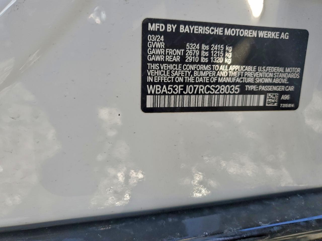 2024 BMW 530 XI photo 12