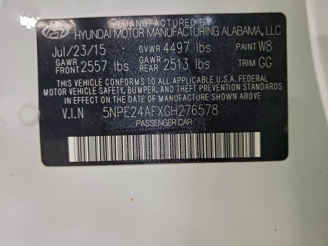 2016 HYUNDAI SONATA SE photo 12