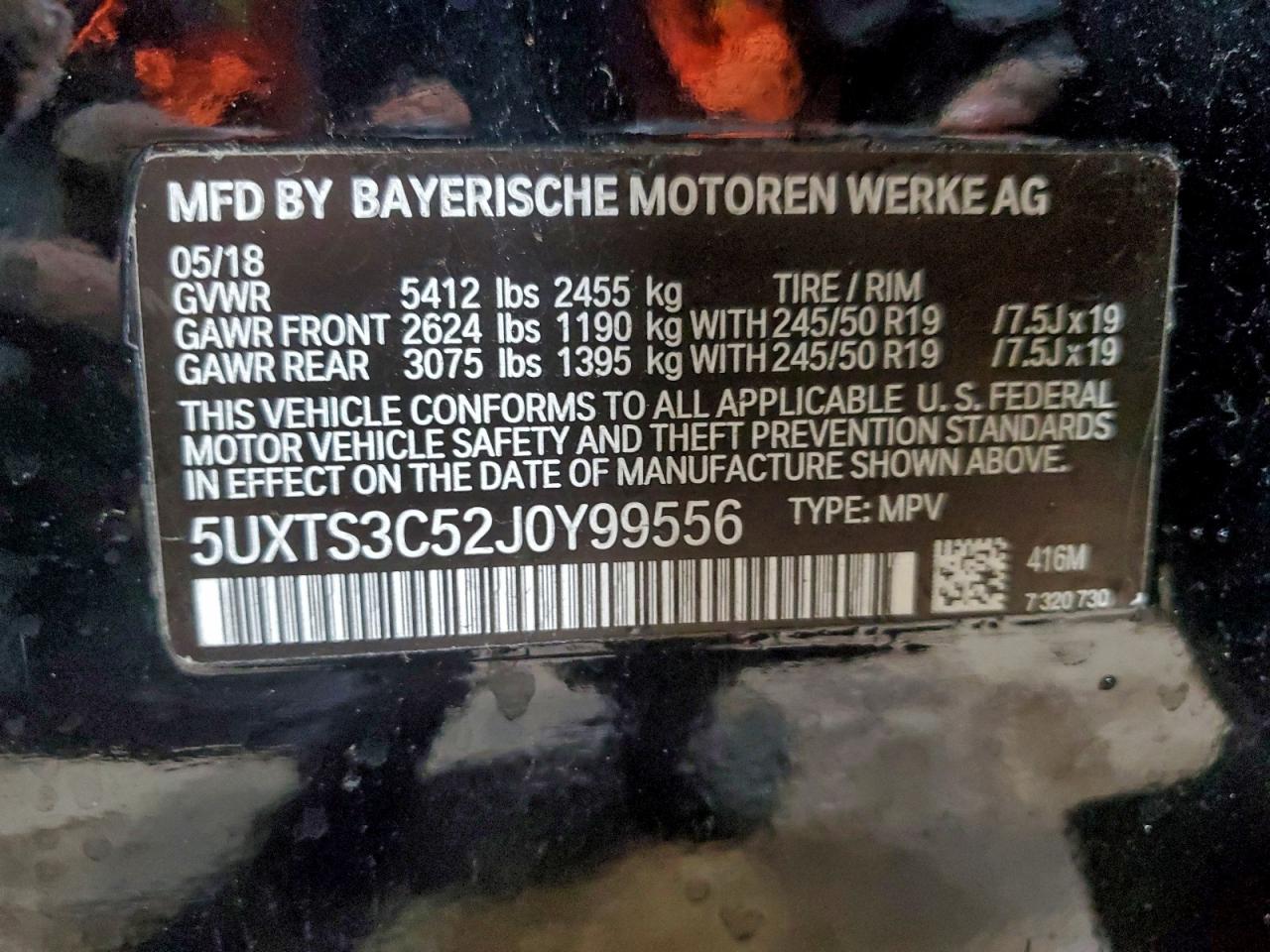 2018 BMW X3 XDRIVEM40I photo 13
