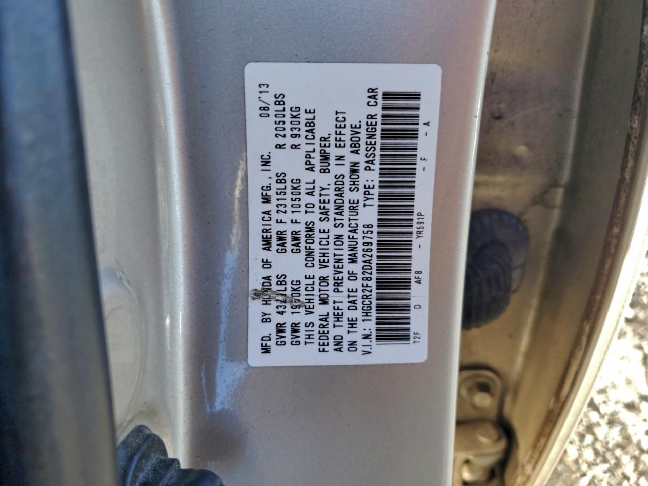 2013 HONDA ACCORD EXL photo 13