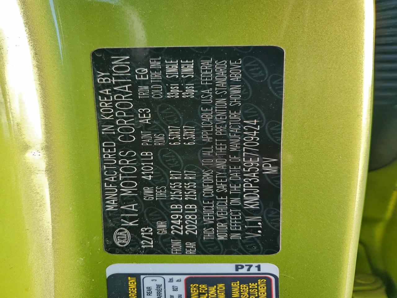 2014 KIA SOUL + photo 13