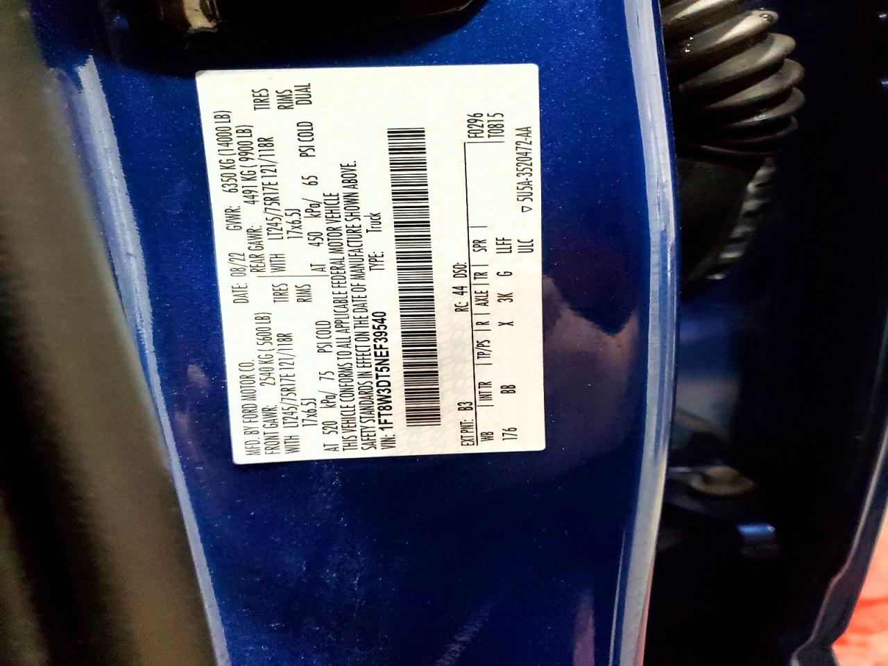 2022 FORD F350 SUPER DUTY photo 12