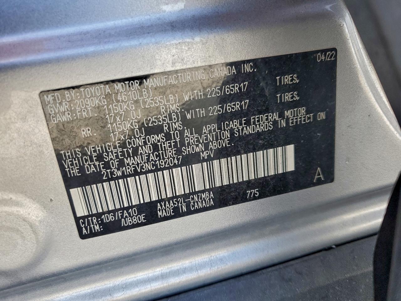 2022 TOYOTA RAV4 XLE photo 13