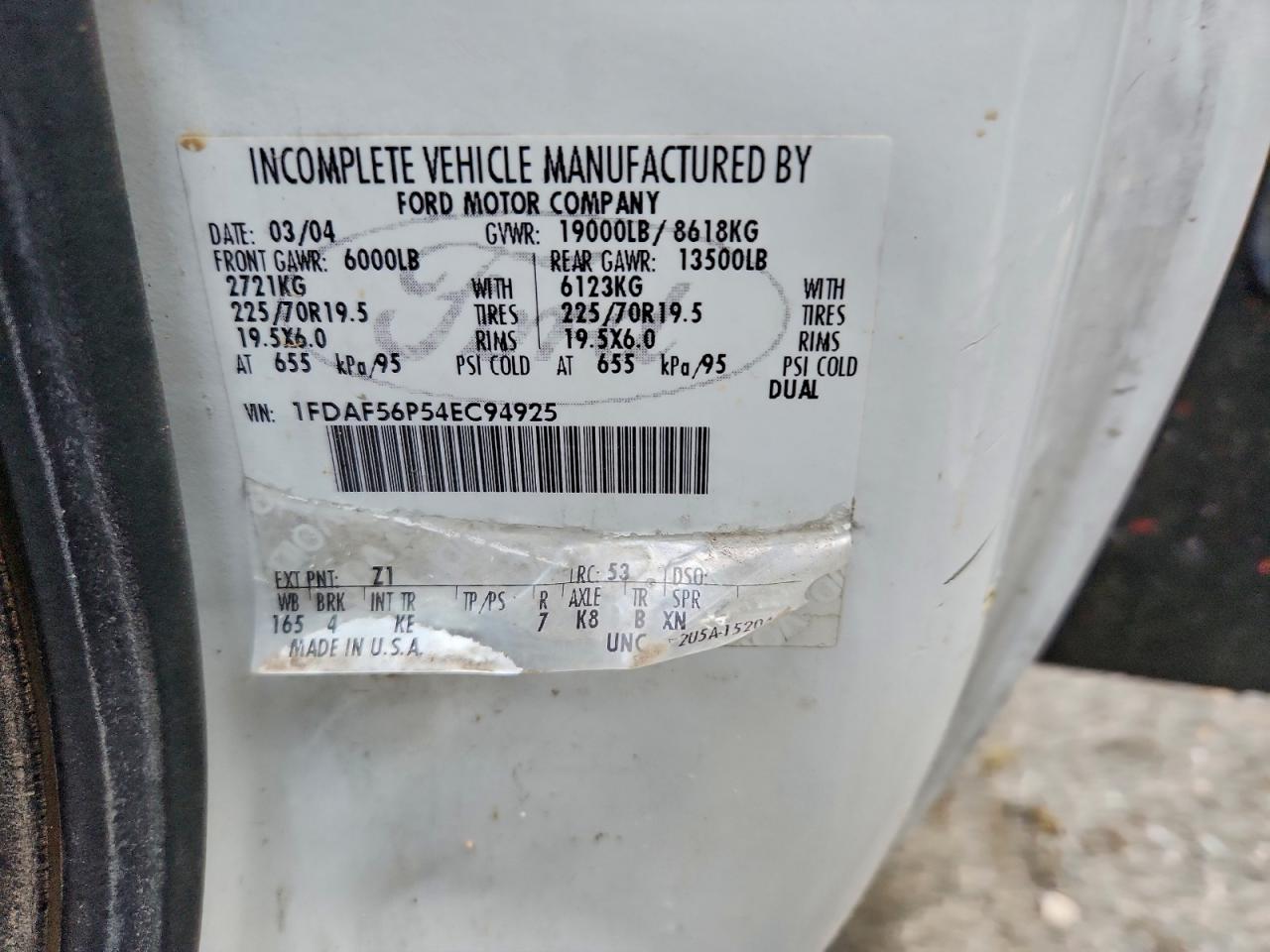 2004 FORD F550 SUPER DUTY UTILITY / SERVICE TRUCK photo 23