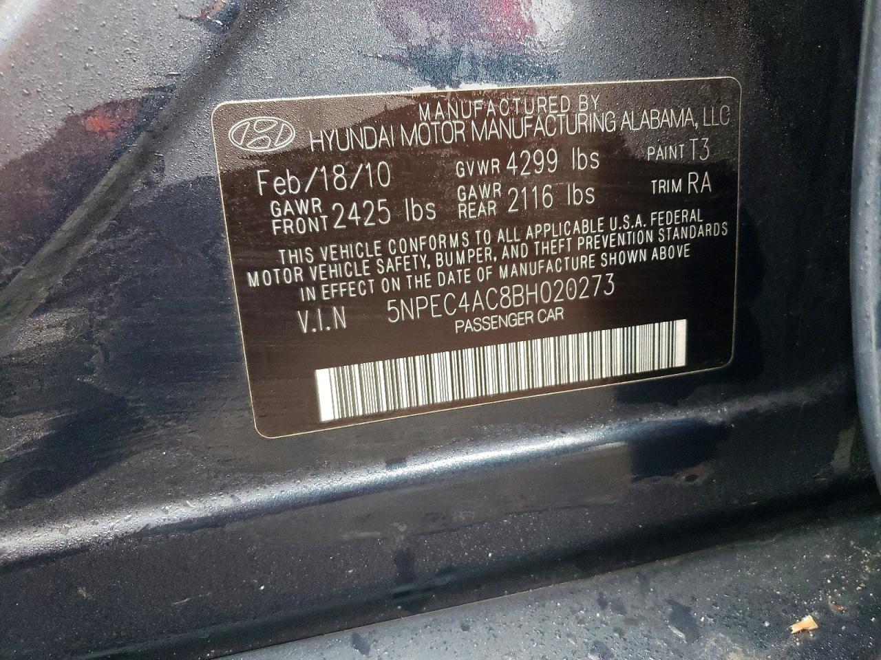 2011 HYUNDAI SONATA SE photo 23