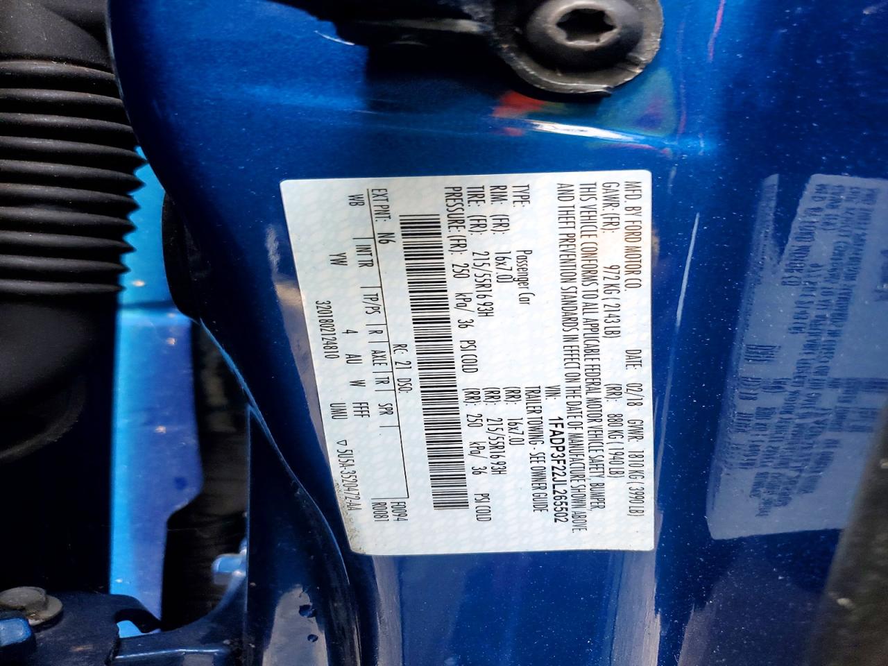 2018 FORD FOCUS SE photo 13