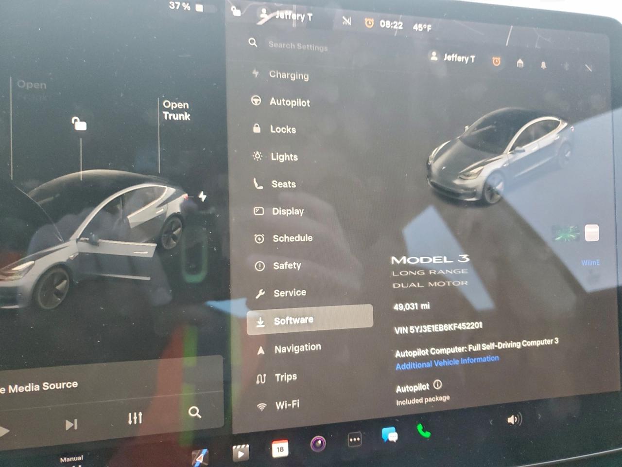 2019 TESLA MODEL 3 photo 9