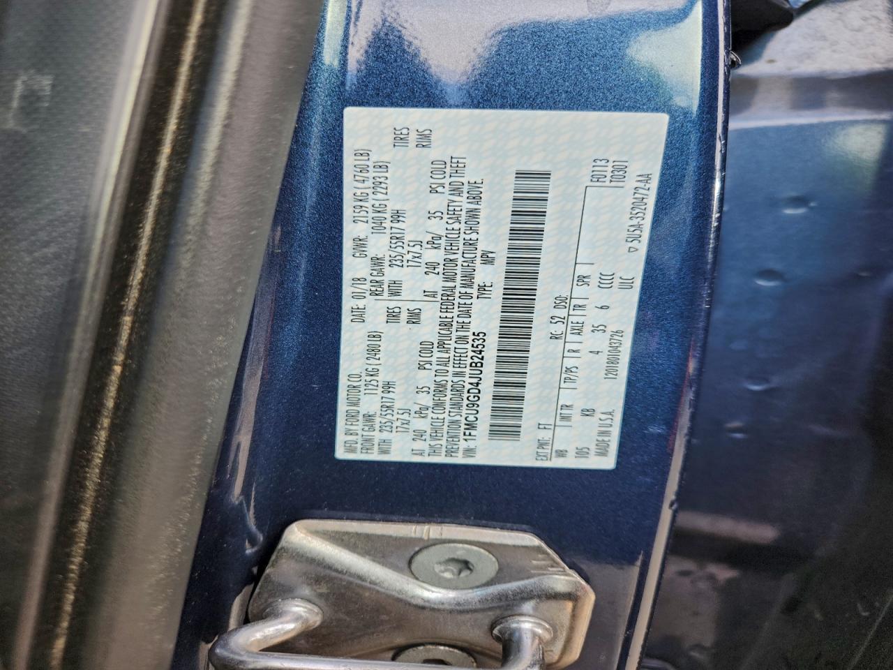 2018 FORD ESCAPE SE photo 13