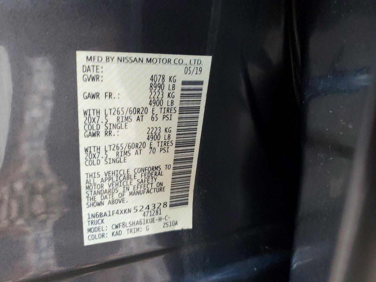2019 NISSAN TITAN XD SL photo 23