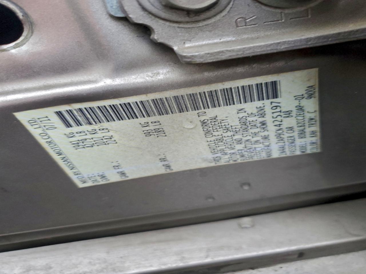 2012 NISSAN ALTIMA photo 13
