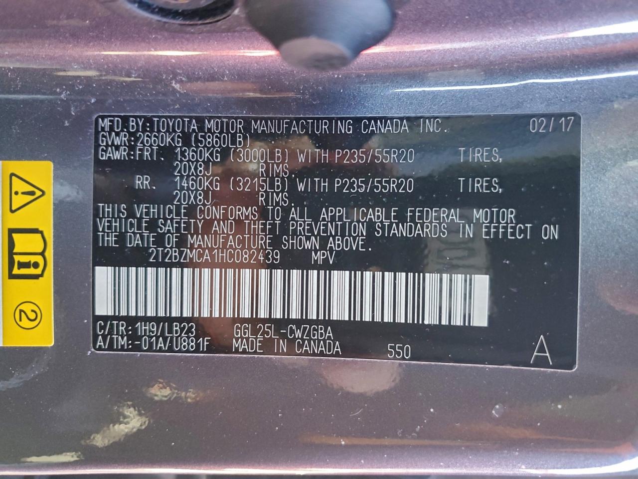 2017 LEXUS RX 350 BASE photo 12