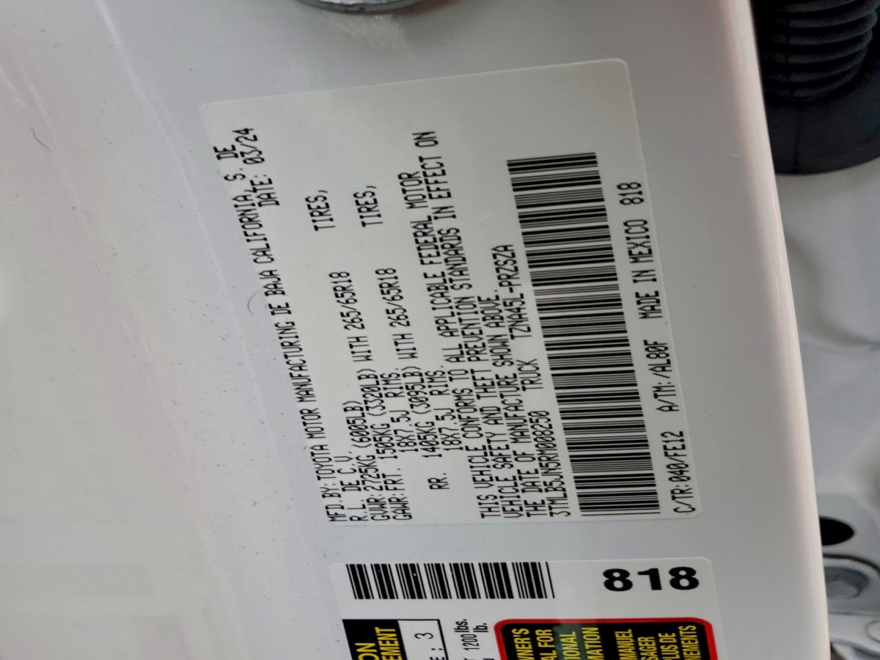 2024 TOYOTA TACOMA DOUBLE CAB photo 23