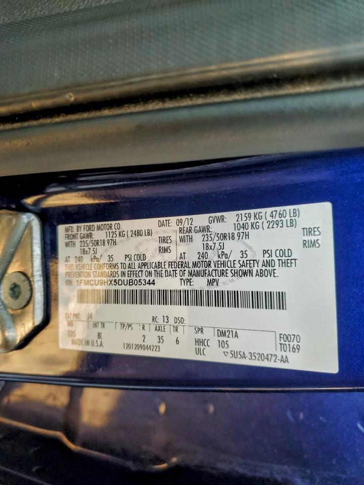2013 FORD ESCAPE SEL photo 13
