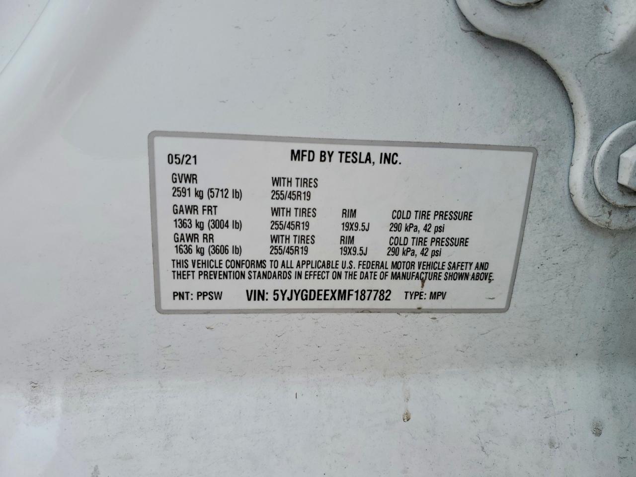 2021 TESLA MODEL Y photo 13