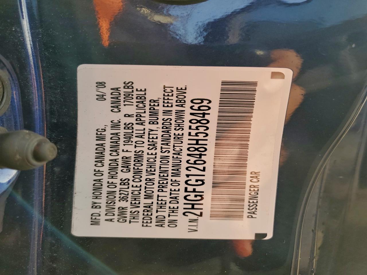 2008 HONDA CIVIC LX photo 13