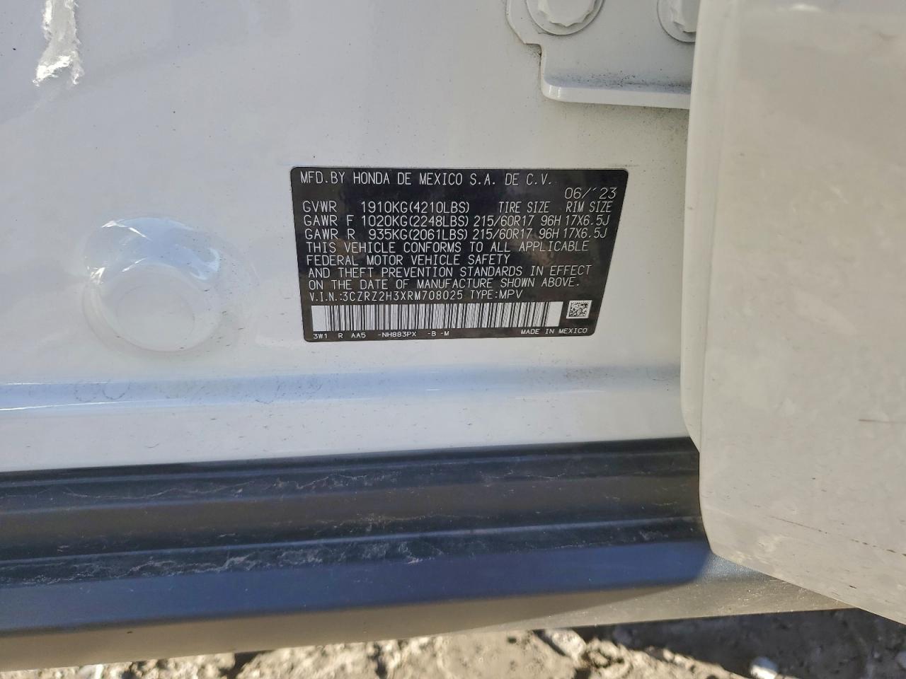 2024 HONDA HR-V LX photo 13