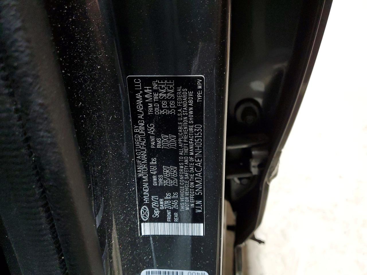 2022 HYUNDAI TUCSON SE photo 13