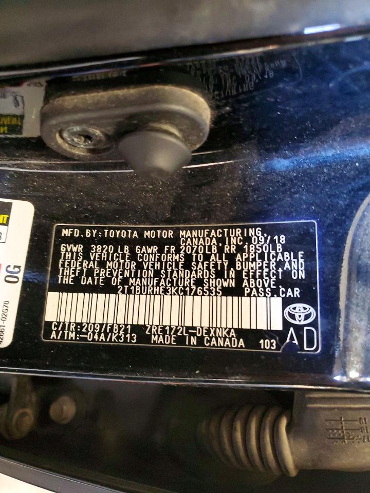 2019 TOYOTA COROLLA L photo 23