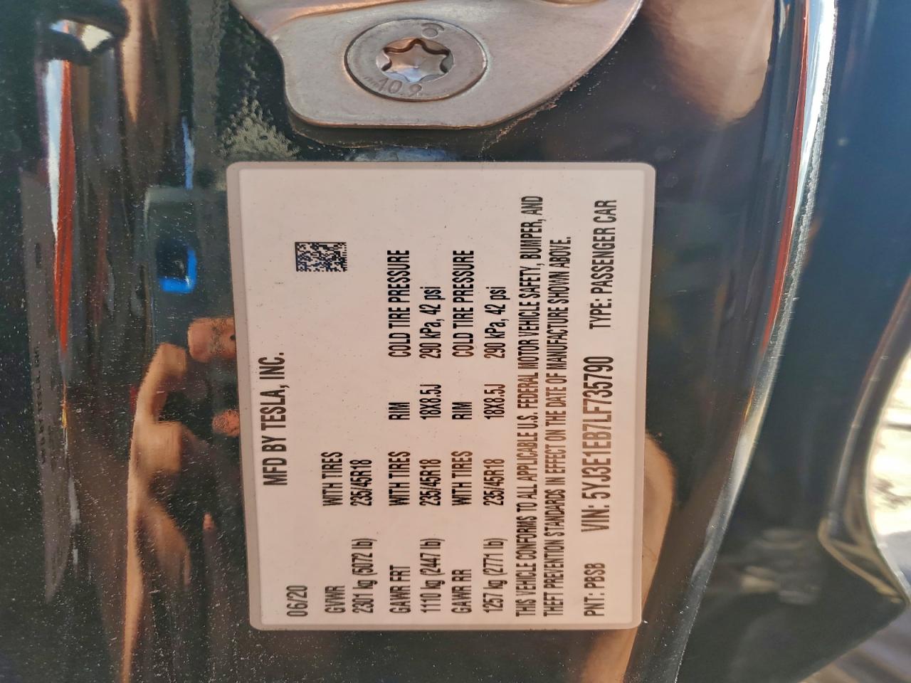 2020 TESLA MODEL 3 photo 34