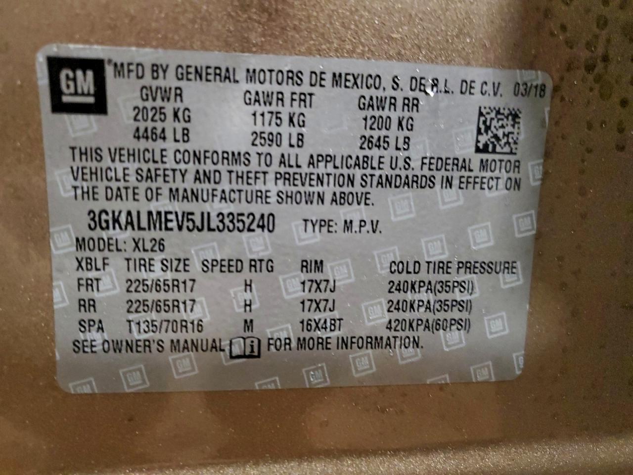 2018 GMC TERRAIN SLE photo 13