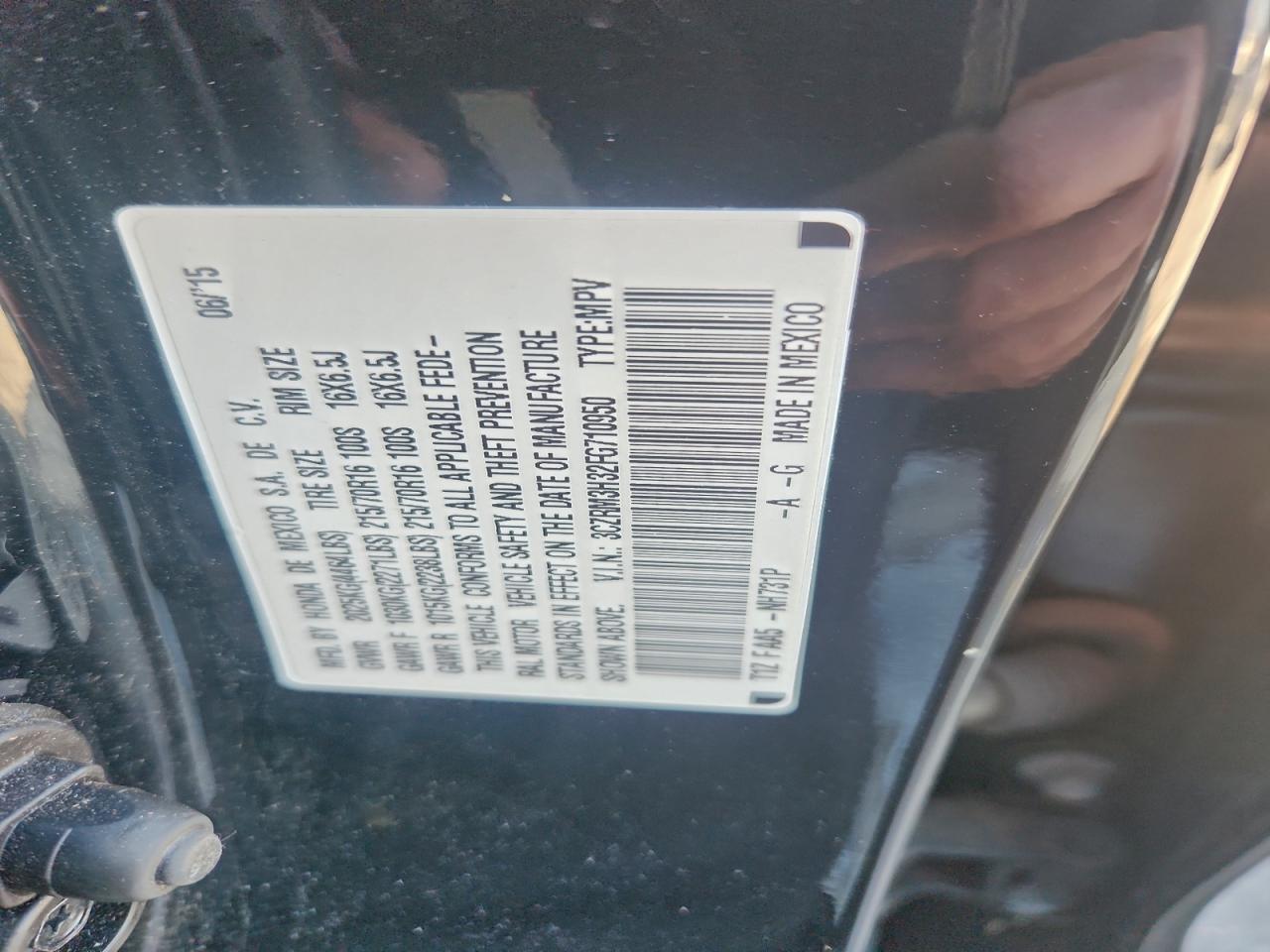 2015 HONDA CR-V LX photo 14