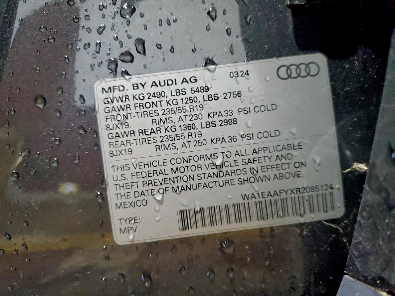 2024 AUDI Q5 PREMIUM PLUS 45 photo 12