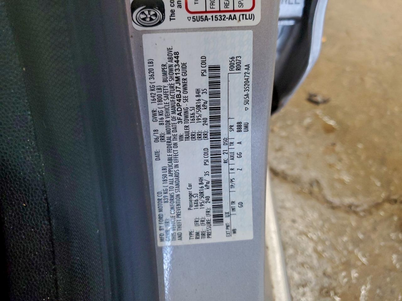 2018 FORD FIESTA SE photo 12