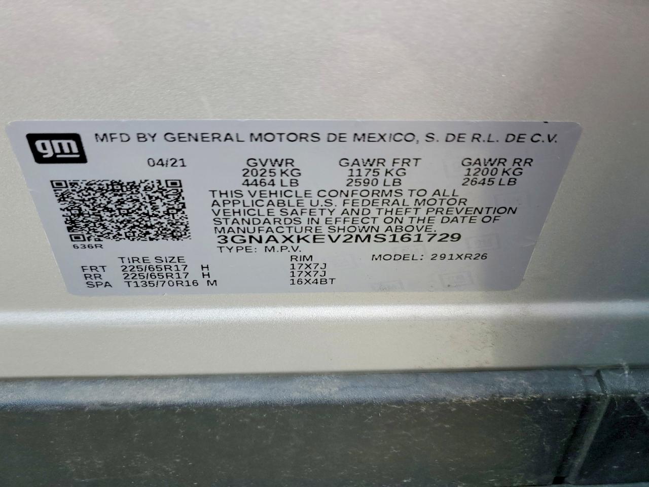 2021 CHEVROLET EQUINOX LT photo 12