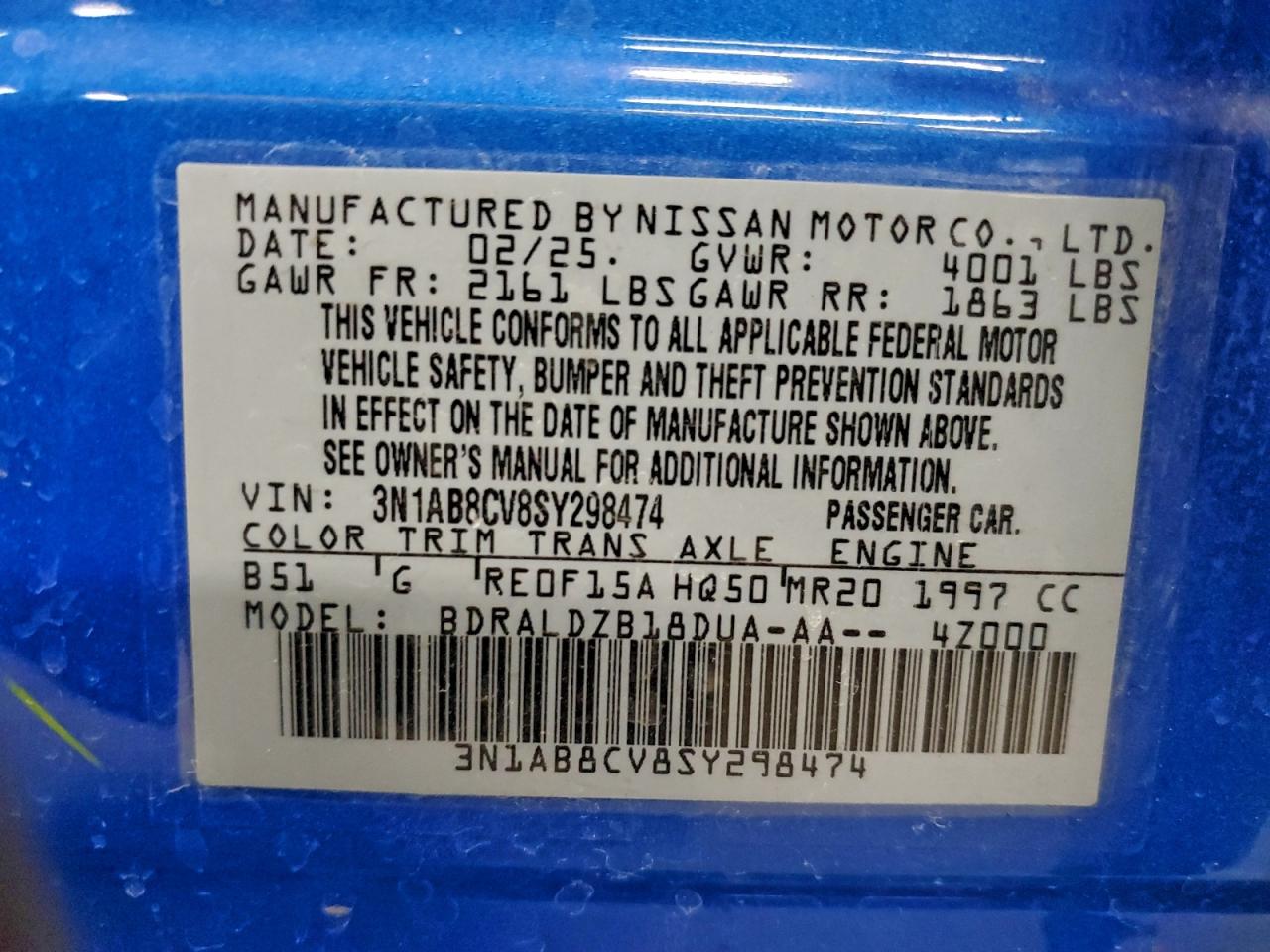 2025 NISSAN SENTRA SV photo 12